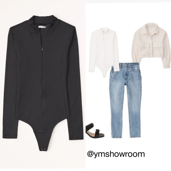 Abercrombie & Fitch Tops - A&F Zip up bodysuit